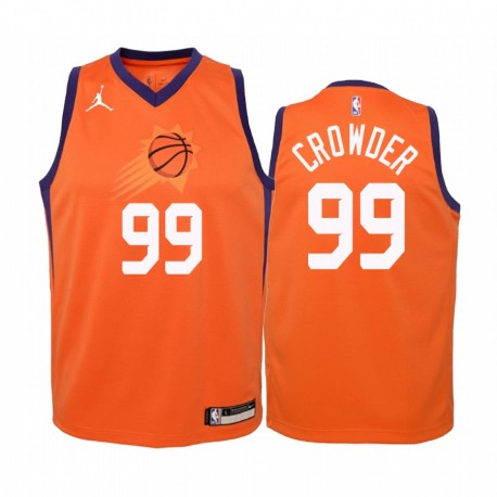 Jae Crowder Phoenix Suns Juvenil Declaración de Naranja Camisetas 2020 Comercio