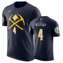 Nuggets Paul MillSap # 4 Male City Navy Camiseta
