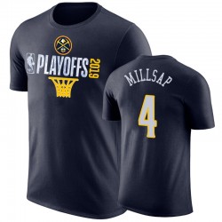 Nuggets de Denver Nuggets Paul Millsap Navy Nba Playoffs Net camiseta
