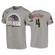 Nuggets & 4 Paul Millsap 2020 Western Conference Finals vs Lakers Heather Grey Tee Matchup