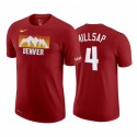 Paul Millsap 2020-21 Nuggets # 4 City Red T-shirt Historia