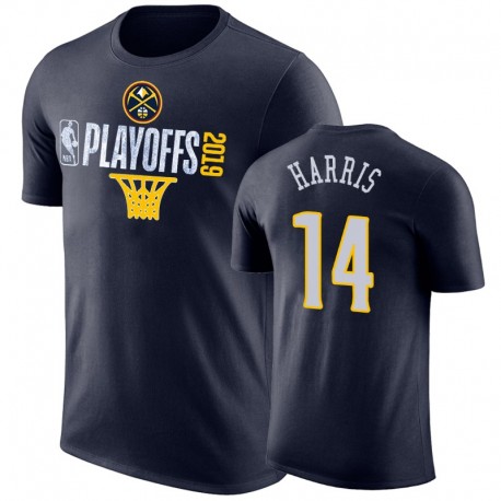 Denver Nuggets de los hombres Gary Harris Navy Nba Playoffs Net camiseta