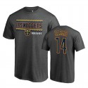 Hombre Gary Harris # 14 Los Nuggets Heather Grey Noches Ene-Be-A T-shirt Wordmark