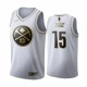 Nikola Jokic y 15 Denver Nuggets Blanco Golden Edition Camisetas