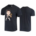 Nikola Jokic Nuggets # 15 Player Graphic Heathered Navy T-Shirt