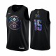 Denver Nuggets Nikola Jokic y 15 Camisetas COLECCIÓN HWC iridiscente Negro 2021 Limited