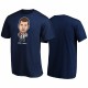 Nikola Jokic y 15 Nuggets 2020 Playoffs de la NBA Playefs Bound Star Player Navy T-Shirt