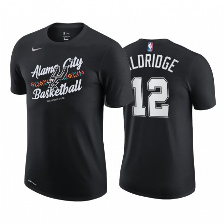 Lamarcus Aldridge 2020-21 Spurs & 12 City Edition Black T-shirt Historia