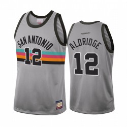 San Antonio Spurs Lamarcus Aldridge # 12 Team Heritage Camisetas Moda de los hombres