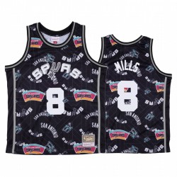Patty Mills # 8 San Antonio Spurs Negro Rasgar Pack Camisetas