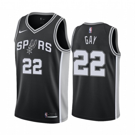 Rudy Gay San Antonio Spurs & 22 Icon Men's Camisetas - Negro