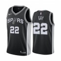 Rudy Gay San Antonio Spurs # 22 Icon Men's Camisetas - Negro