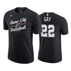 Rudy Gay 2020-21 Spurs & 22 City Edition Black T-shirt Historia