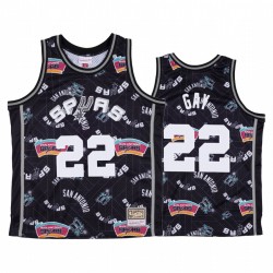 Rudy Gay y 22 Spurs San Antonio Spurs Negro Rasgar Pack Camisetas