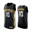 James Harden Brooklyn Nets 2020-21 Negro Golden Edition Camisetas Authentic Limited