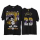 Los Ángeles Lakers LeBron James 2020 Nba Finals Campeones Camiseta Black Mickey Trofeo