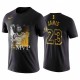Los Angeles Lakers Lebron James James Champions MVP camiseta MVP Juego negro 6