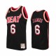 Miami Heat Lebron James & 6 Black Hardwood Classics 2010-14 Camisetas