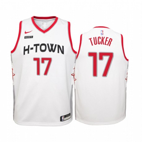 P.J. Tucker Houston Rockets Blanco City Edition Camisetas - Juventud