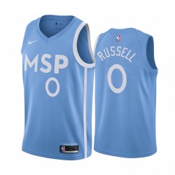 D'Angelo Russell Minnesota Timberwolves Blue City # 0 Camisetas
