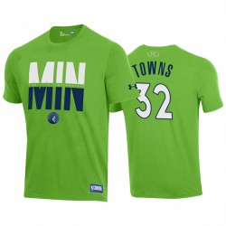Timberwolves Karl-Anthony Towns & 32 City Wordmark T-Shirt