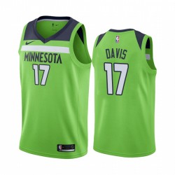 Ed Davis Minnesota Timberwolves 2020-21 Declaración verde Camisetas 2020 Comercio