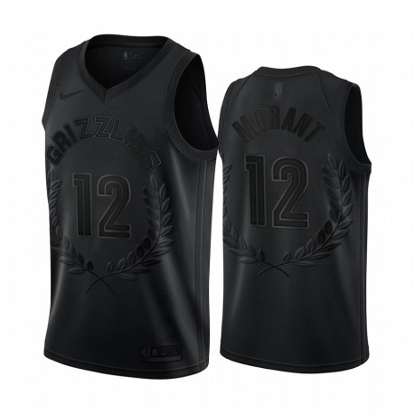 JA Morant & 12 Memphis Grizzlies Black 2020 Rookie of the Año Camisetas