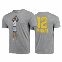 JA Morant # 12 Grizzlies Future Star Star Player gris camiseta gris