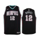 Memphis Grizzlies ja Morant 2020-21 Hardwood Classics Black Youth Camisetas y 12