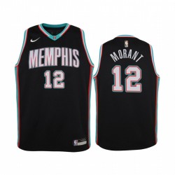 Memphis Grizzlies ja Morant 2020-21 Hardwood Classics Negro Youth Camisetas y 12