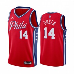 Filadelfia 76ers Danny Green & 14 Red 2020-21 Declaración de comunicado Camisetas