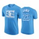 Lebron James 2020-21 Lakers & 23 City Edition Blue T-shirt Historia