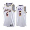 Lebron James Los Angeles Lakers 2021-22 Blanco Association Camisetas Números comerciales