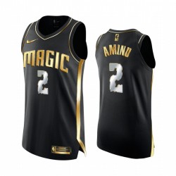 Al-Farouq Aminu Orlando Magic 2020-21 Black Golden Edition Camisetas Authentic Limited