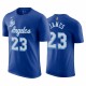 Lebron James 2020-21 Lakers y 23 Classics Classics Dard Wood Camiseta azul