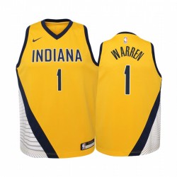 T.j. Warren Indiana Pacers Declaración Juvenil Camisetas - Oro