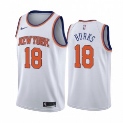 Alec Burks New York Knicks 2020-21 Blanco Asociación Camisetas 2020 Comercio
