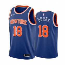Alec Burks New York Knicks 2020-21 Icono azul Camisetas 2020 Comercio