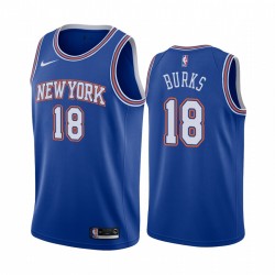 Alec Burks New York Knicks 2020-21 Declaración azul Camisetas 2020 Comercio