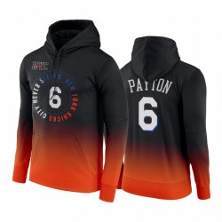 Elfrid Payton New York Knicks 2020-21 City Edition Hoodie Negro Naranja Jersey