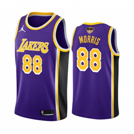 Markieff Morris Los Angeles Lakers 2020 NBA Finals Bound Purple Camisetas Declaración de la edición