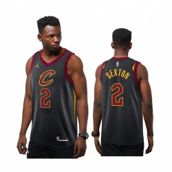 Collin Sexton Cleveland Cavaliers Black Declaración Jumpman 2020-21 Camisetas