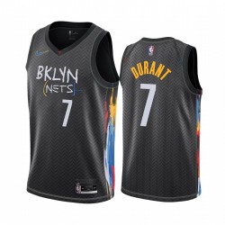 Kevin Durant Brooklyn Nets Black City Edition Honor Basquiat 2020-21 Camisetas