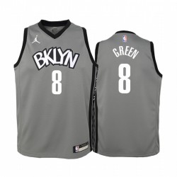 Jeff Green Brooklyn Nets 2020-21 Declaración Gray Grey Camisetas - 2020 Comercio