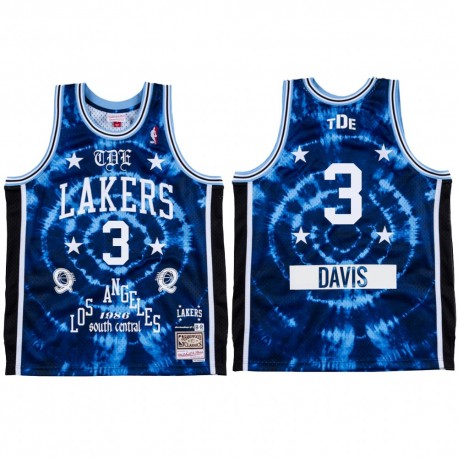 Colegial Q X la Lakers Anthony Davis & 3 Blue Camisetas Limited Edition
