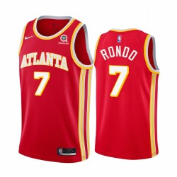 Rajon Rondo Atlanta Hawks 2020-21 icono rojo Camisetas 2020