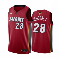 Miami Heat Andre Iguodala 2020 NBA Finals Bound Camisetas Red Camisetas Declaración de la edición