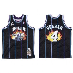 Charlotte Hornets Br Remix Devonte 'Graham y 4 Camisetas Negras