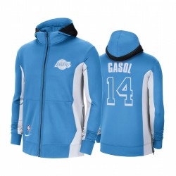 Los Angeles Lakers Marc Gasol Blue Full-Zip Hoodie 2020-21 City Edition Showtime