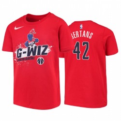 Washington Wizards Davis Bertans Red Mascot Ice Break G-Wiz Camiseta